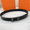 Ceinture en peau de vache de qualité supérieure Mode Classique Or Argent Lettre Boucle Lisse Hommes Femmes Affaires Robe Décontractée Ceinture De Luxe Designer Denim Pantalon Ceintures Largeur 3.8cm