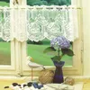 Curtain 1pc Lace Coffee Window Tulle Butterfly Apple s For Living Room Kitchen Treatments Voile Festival Decor 230510