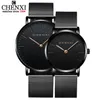 Montres-bracelets CHENXI Marque Amoureux de la Mode Montre-Bracelet Robe Montre QuartzMontre Hommes Casual Bracelet En Maille Ultra Mince Horloge Montres 230509