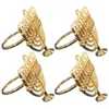 Bordduk 4 PCS Årservett Ring Elk Decor Party Jewish Hanukkah Rings Holder