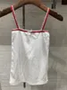 Camisoles Tanks Slim Girls Soft Cotton White Patchwork Canotta Summer Fashion Ladies Streetwear Donna Lace Edge Bowknot Sexy Canotta Top 230510