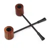 Rookpijpen 145 mm Rosewood Round Bottom Slender Extension Pipe