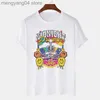 T-shirt da donna anni '70 Retro Skeleton Art T-shirt psichedelica da donna manica corta oversize Boho T-shirt estetica vintage Witch Top Hippie Clothes T230510