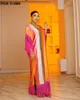 Ethnic Clothing African Fashion Caftan Maxi Dresses for Women Tassel Print Silk Blogger Recommend Summer Beach Bohemian Kaftans Long Dress 230510