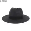 Breda breim hattar hink stor storlek 60 cm sommar Panama för kvinnor män strandjazz kylande damer solstrån 230509