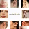 Hoop Huggie Fashion 21Mm15Mm Earrings Stainless Steel Gold Sie Plated Jewelry Round Small For Women Drop Delivery Dhgarden Dhcth