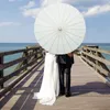 Parapluies 102030PCS Papier Parasol 6080cm Chinois Blanc DIY Parapluie Pography Props pour Baby Shower Party Wedding 230510