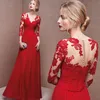 Zarif Gelin Annesi Elbiseleri Vintage Dantel Aplikler Boncuk Örgün Abiye giyim Custom Made Plus Size Wedding Guest Dress evli parti elbisesi Robe De Soiree