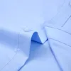 Men's Dress Shirts Classic Long Sleeve Solid Basic Shirt Pocket-less Design Regular-fit Non-iron Bamboo Fiber Business Stretch 230510