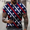 Мужские толстовка Fashion America Flag 3D-печатная футболка негабаритная мужская футболка летняя рукавая дышащая фитнес-одежда топы