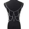 Women's Tanks Camis Women Handmade Woven Body Chain Camisole Imitation Pearl Crystal Beaded Vest Hollow Out Mesh Top Club Drop 230510