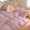 Sängkläder sätter enkel färsk drottning Set 100% bomullsmjuk bekväm täcke med lakan täcke och kudde s säng s 230510