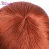 Hair Wigs Orange Ginger Human for Women Short Straight Bob with Bangs Full Machine Made Remy 230510