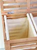 Laundry Bags Bamboo Small Basket With Lid For Household Use Bedroom Clothing Storage Dust Proof Bathroom Storing Dirty Clothes