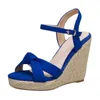 Sandals Heel High Wedges Women Summer Shoes Fashion Sandalias Mujer Elegant Sexy Ladies Zapatos 218