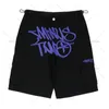 Mäns shorts brev tryck bred ben casual män vintage gym kvinnor amerikansk stil y2k harajuku hög midja lös 230510