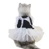 Kattdräkter bedårande husdjur kjol ganska veckad hem tutu brud kostympografi prop