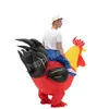 Nowy Halloween Rooster nadmuchiwane kostiumy Walk Gra Ubrania Props Mascot Bar Otwarcie dorocznego spotkania Zabawne dekoracje