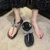 Sandaler Bow Shiny Women Diamond Summer för designer Zapatos de Mujer