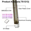 UV 390NM -405NM G13 Bi-Pin T8 LED Black Light Tube Glow in The Dark for Body Paint Room Bedroom Party Supplies Stage Lighting Fluorescent Poster crestech888