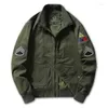 Herenjacks heren lente en herfst retro werkkleding jas piloot militair honkbalpak tops