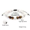 Beaded 8Mm Black Lava Volcanic Stone Beads Chakra Bracelet For Men Tiger Eye Natural Yoga Healing Reiki Prayer Nce Drop Deli Dhgarden Dhmx6