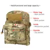 Рюкзаки с пакетами походов по кемпинге 1000d Тактические военные открытые спортивные мешки с водой мини -увлажняющий пакет рюкзак атака Molle Pouch P230510