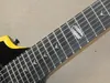 Fabryczna 7-strunowa black metalowa gitara z mostem Vibrato, pickup HH, konfigurowalny