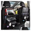 Auto -organisator interieur accessoires 1 st pu lederen stoel opslag hang tas mtifunctionele iPad mini -houder voor kinderen drop levering m dhl1t