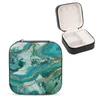 Pochettes à bijoux Liquid Marble Agate Glitter Glam #5 (Faux) #decor #art Boîte de rangement avec miroir intégré