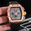 الساعات المصممة للسيدات الميكانيكا الفاخرة مشاهدة Wristwatch Wristwatch Richard's نفس الرجال الكبير راتفي كبير 45 مم برميل برميل الطلاثة ميكانيكية ميكانيكية بالكامل RM056