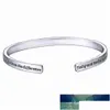 Bangle Serenity Prayer Cuff Bracciale placcato argento in una confezione regalo Amore per le donne Fabbrica Design esperto Qualità Ultimo stile O9943526 Dr Dhkmp