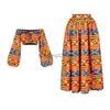 Zweiteiliges Kleid Afrikanische Kleider für Frauen Herbst 2-teiliges Set Dame Volle Ärmel Schulterfrei Festher Dashiki Drucken Geteilte Röcke Africna Kleidung T230510
