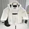 Two Piece Dress Camisole Tops Drawstring Wide Leg Shorts Sets Fall Pink Hooded Sweatshirts Coat Outfits Black White Grey Wild 230510