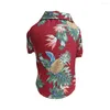 Chien vêtements animaux de compagnie été cocotier ananas mignon Hawaii plage chemise Blouse vêtements fournitures pour animaux de compagnie