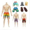 Ken Doll için Giysiler 8 Ürünler /Lot Çocuk Oyuncakları Kawaii Miniatuare Dollhouse Aksesuarları Beach Yaz Oyuncak Ayakkabıları Barbie Lover için