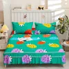 Bed Skirt Sanding cotton bed skirt ultra comfy bedspreads queen print king size bedding feather velvet filling twin bed cover home decor 230510