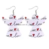 Charm Heart Hollow Pu Leather Red Angel Eicle oorbellen voor vrouwen Licht lichtgewicht statement mode sieraden cadeau drop levering dhgarden dhrie