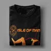 Herr t-shirts Isle of Man TT T-shirt Men's 100% Cotton T-shirts Round Collar Road Racing Motorcykel Tees Kort ärm Topps Grafisk tryckt 230510