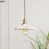 Pendant Lamps Nordic Copper Light Fixtures Dinning Living Room Vintage Ceramics Shade Hanging Lights Home Lighting