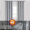 Gardinlinne 100% blackout gardiner för kök sovrum fönster behandling solid vattentät för vardagsrum skräddarsydd 230510