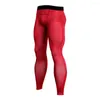 Pantalones de hombre Hombres Compresión térmica Capa base ajustada Leggings largos Gimnasio Pantalones deportivos
