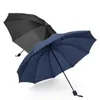 Зонтики складывают десять костей черная бамперная ткань Sunny Rain Men and Women Universal Double Business 230510