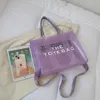 Flerfärgad transparent marc tygväska stor kapacitet shopping väskor nya totes vår sommar axel väska elegant handväska handväska mode crossbody väskor 230510