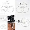 Stud Stud Big Circle Hoop Brincos Coração Folha Turquesa Conjunto para Mulheres Moda Brinco Geométrico 6 Peças Festa Drop Delivery Jewel Dhgarden Dhao2 Vjwv