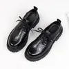 Патентная кожаная мода мужчина оксфордская обувь красная рост платформы для мужчин обувь средняя каблука мужчины Lofers The Party Shoes d2h46