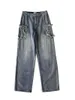 Kvinnors jeans y2k emo kvinnor streetwear överdimensionerade stjärnmönster raka byxor baggy jeans fairy grunge hip hop denim byxor koreanska kläder 230510