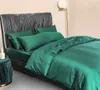 Ensembles de literie Svetanya Nordic Dark Green 100% coton égyptien Linge de lit Ru Europe Queen King Family Size Set Drap housse Housse de couette 230510