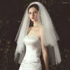 Headpieces Pearl Multi-layer Veil Bridal Fluffy Wedding Dress Short Travel Headdress