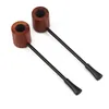 Rookpijpen 145 mm Rosewood Round Bottom Slender Extension Pipe